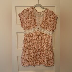 Altar'd State Terracotta Floral Dress